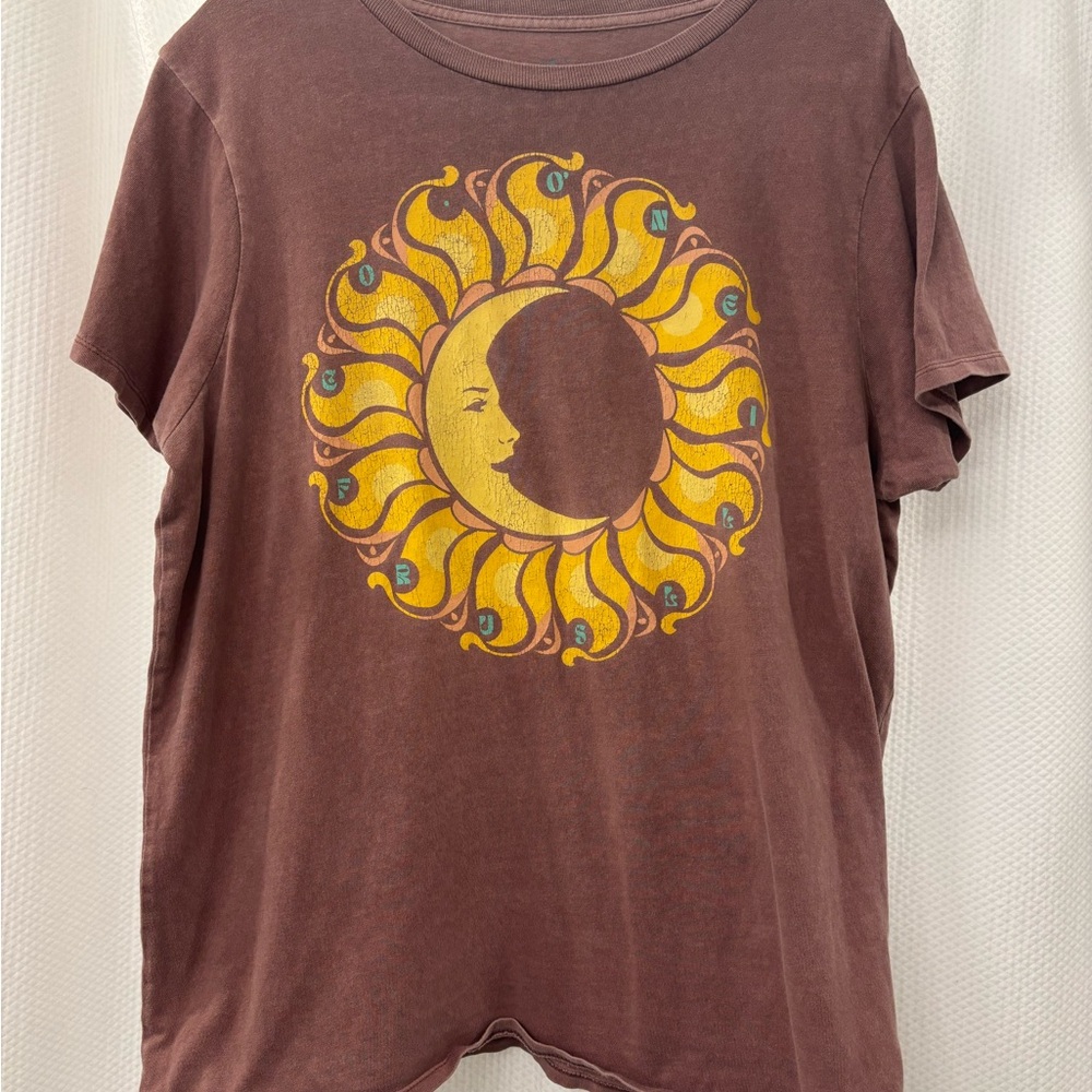 O'Neill Brown Sun Graphic Women's Tee
